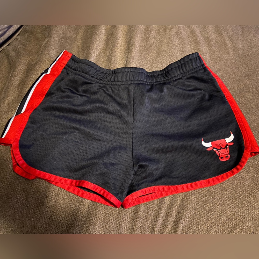 NBA Chicago Bulls Black Athletic Shorts
